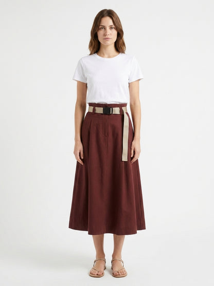 Jupe Esme Studios Chocolat taille L Seconde main CoClo Femmes