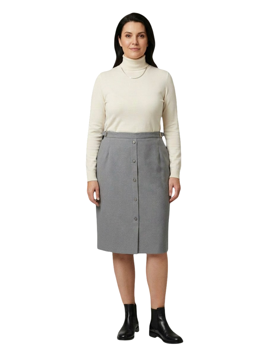 Jupe Grise - Taille XL CoClo Custom seconde main femme
