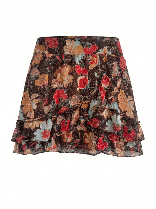 Jupe Sezane Taille 44 fleurs Seconde main CoClo femmes