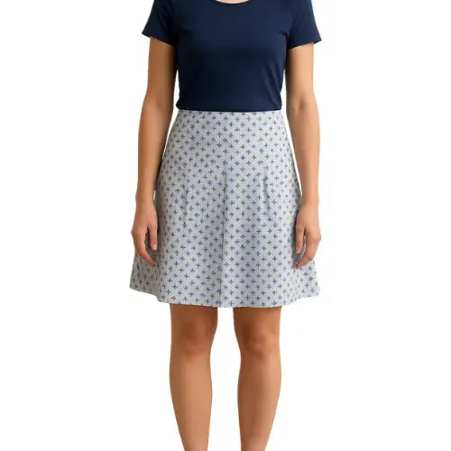 Jupe bleue/blanche - Taille S/36 Mer du Nord - seconde main