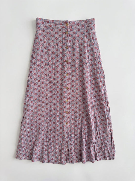 Jupe longue taille 34 imprime rouge River Wood Seconde main CoClo Femmes
