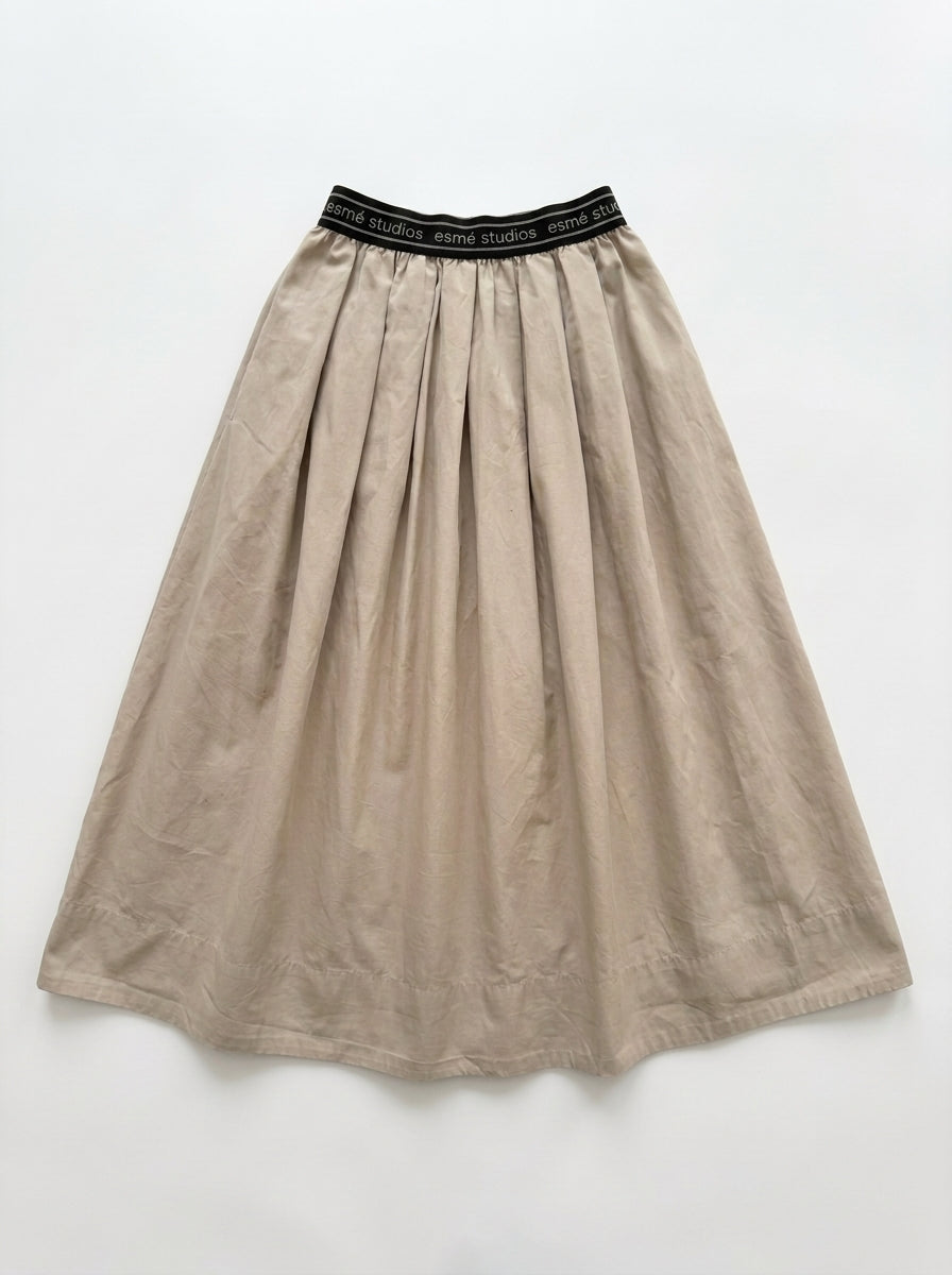 Jupe midi beige esme studios Seconde main CoClo Femmes
