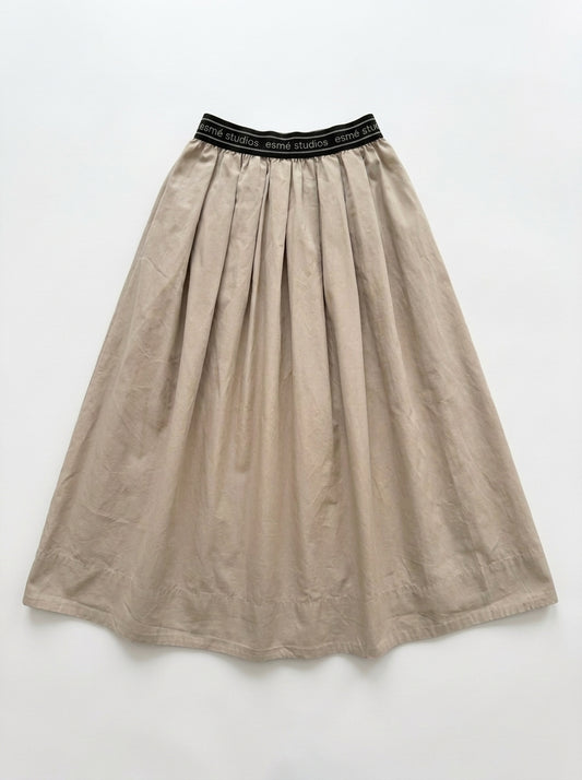 Jupe midi beige esme studios Seconde main CoClo Femmes