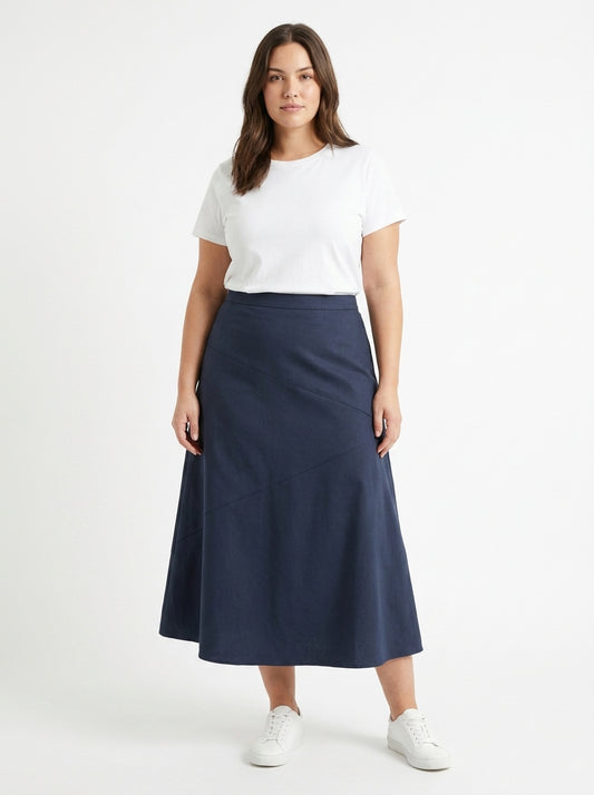 Jupe midi bleu nuit Armedangels Taille M/L Seconde main CoClo Femmes