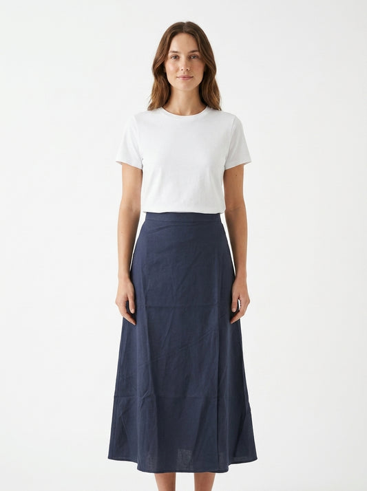 Jupe midi bleu nuit Armedangels Taille XS/S Seconde main CoClo Femmes