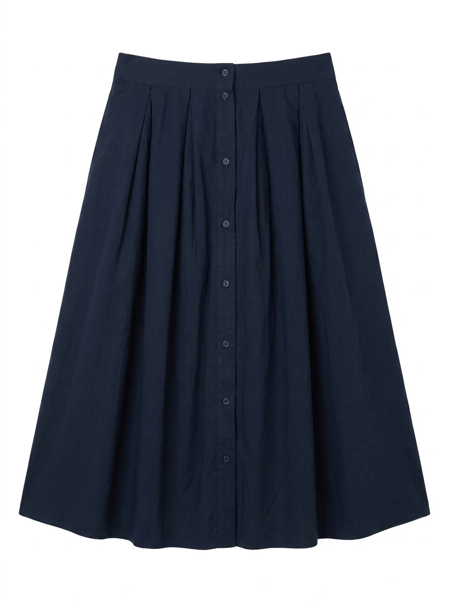 Jupe midi bleu nuit Esme Studios Taille S/M/L Seconde main CoClo femmes