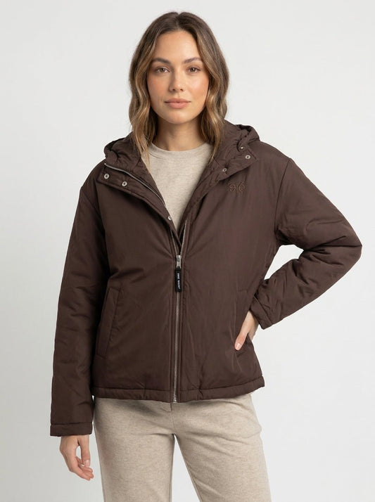 Manteau 2/1 taille M Chocolat Esme Studios Seconde main CoClo femmes