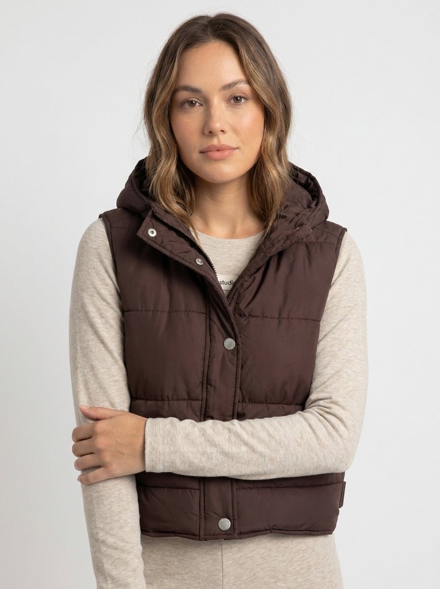 Manteau 2/1 taille M Chocolat Esme Studios Seconde main CoClo femmes