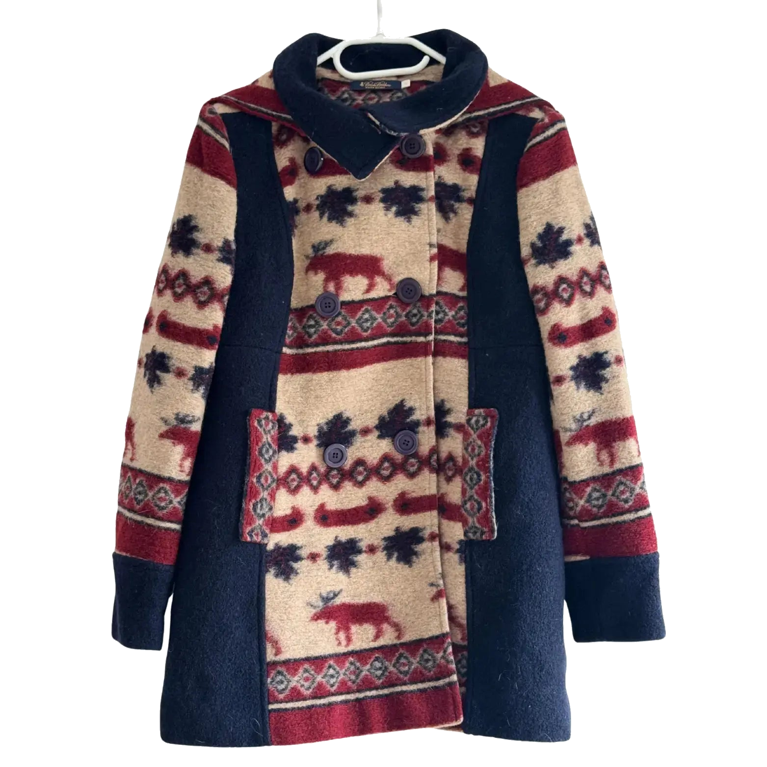 Manteau Imprimé Taille 38 Brooks Brother Seconde main CoClo Femmes