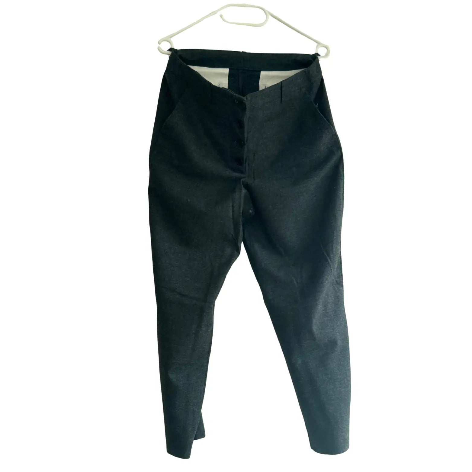 Pantalon cigarette gris - Taille 3/L Rue Blanche