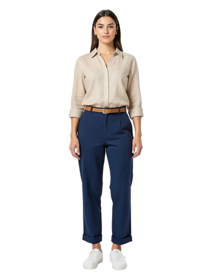Pantalon Bleu Marine Taille 2/M Bellerose Seconde main CoClo Femmes