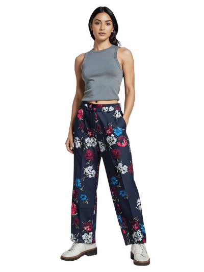 Pantalon Cigarette à fleurs - Taille 4/XL