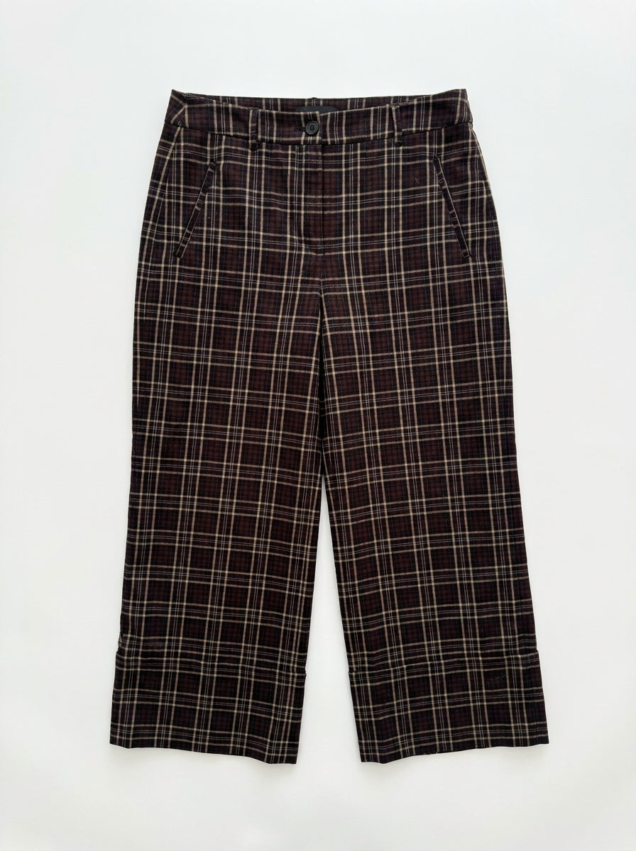 Pantalon Taille 38 carreaux marron River Wood Seconde main CoClo femmes