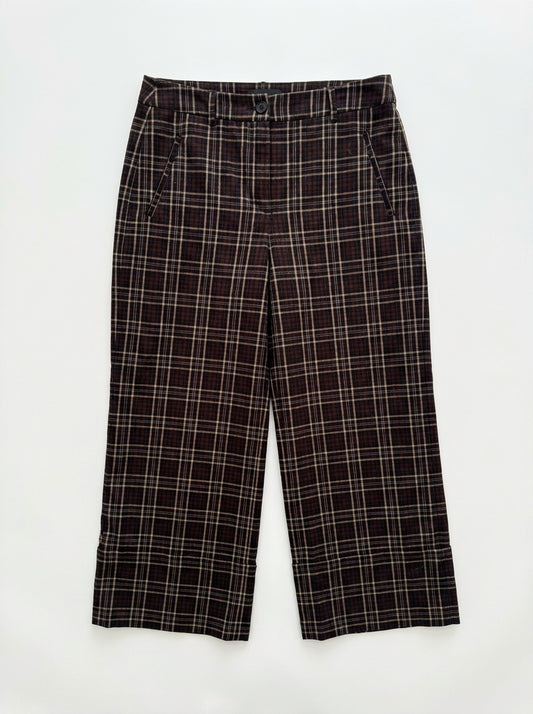 Pantalon Taille 38 carreaux marron River Wood Seconde main CoClo femmes