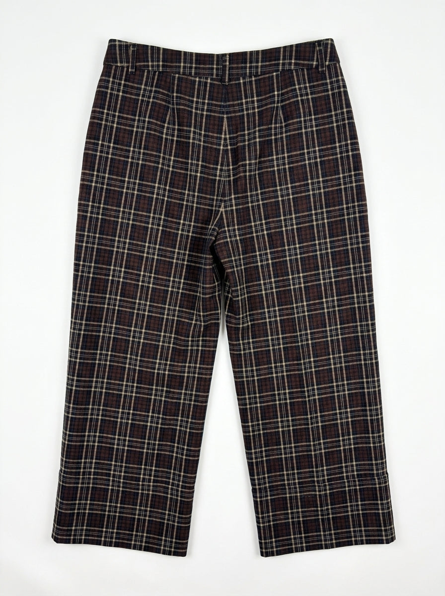 Pantalon Taille 38 carreaux marron River Wood Seconde main CoClo femmes