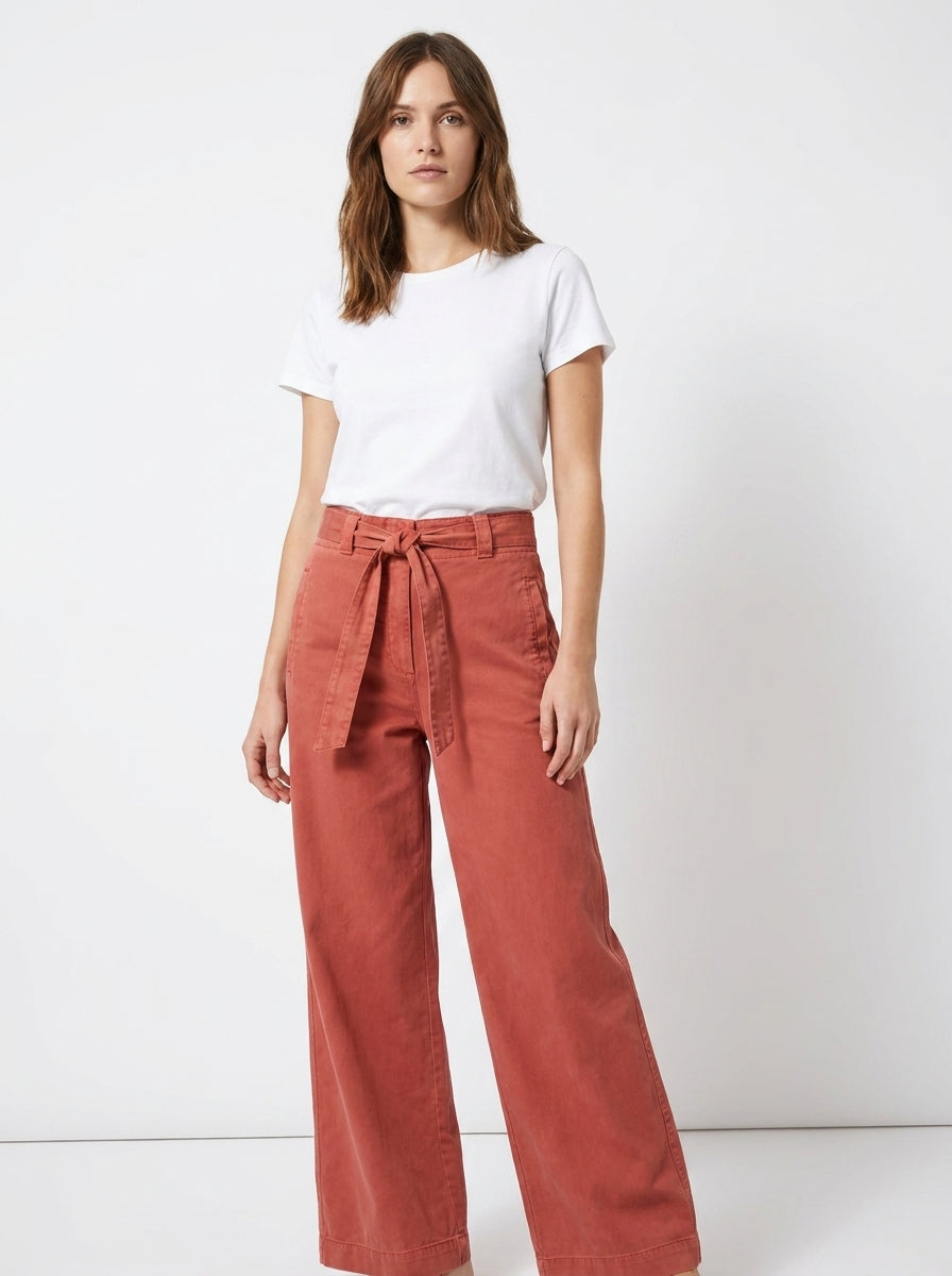 Pantalon Terracotta Essentiel Antwerp taille 34 Seconde Main CoClo Femmes