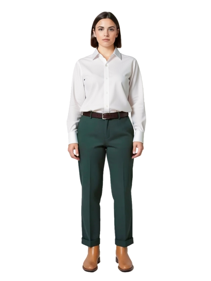 Pantalon Vert Bouteille Taille 3/L Bellerose Seconde main CoClo Femmes