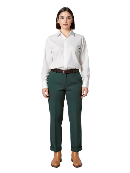 Pantalon Vert Bouteille Taille 3/L Bellerose Seconde main CoClo Femmes