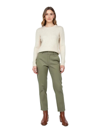 Pantalon Vert Kaki Taille 3/L Bellerose Seconde main CoClo Femmes