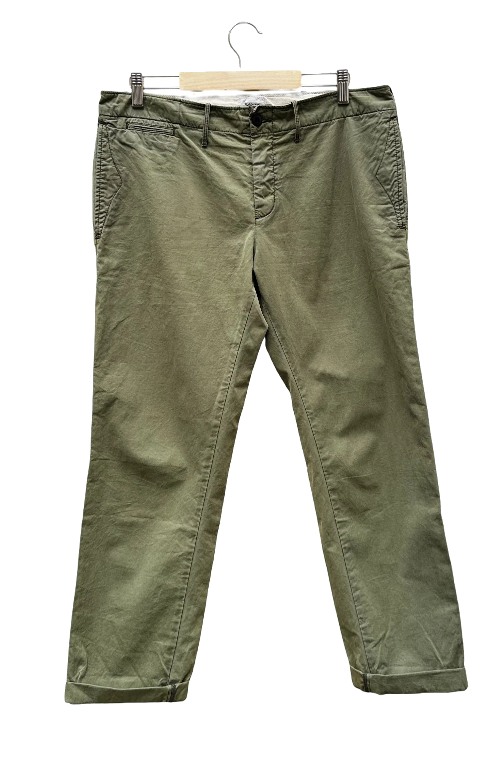 Pantalon Vert Kaki Taille 3/L Bellerose Seconde main CoClo Femmes