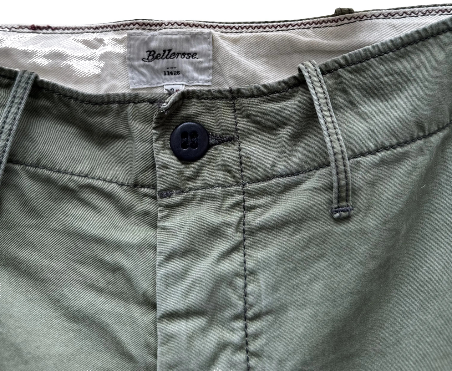 Pantalon Vert Kaki Taille 3/L Bellerose Seconde main CoClo Femmes
