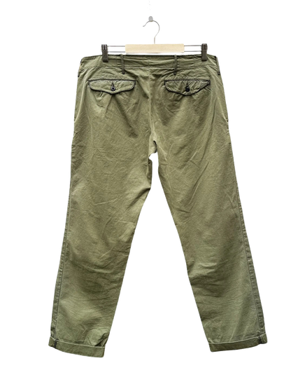 Pantalon Vert Kaki Taille 3/L Bellerose Seconde main CoClo Femmes