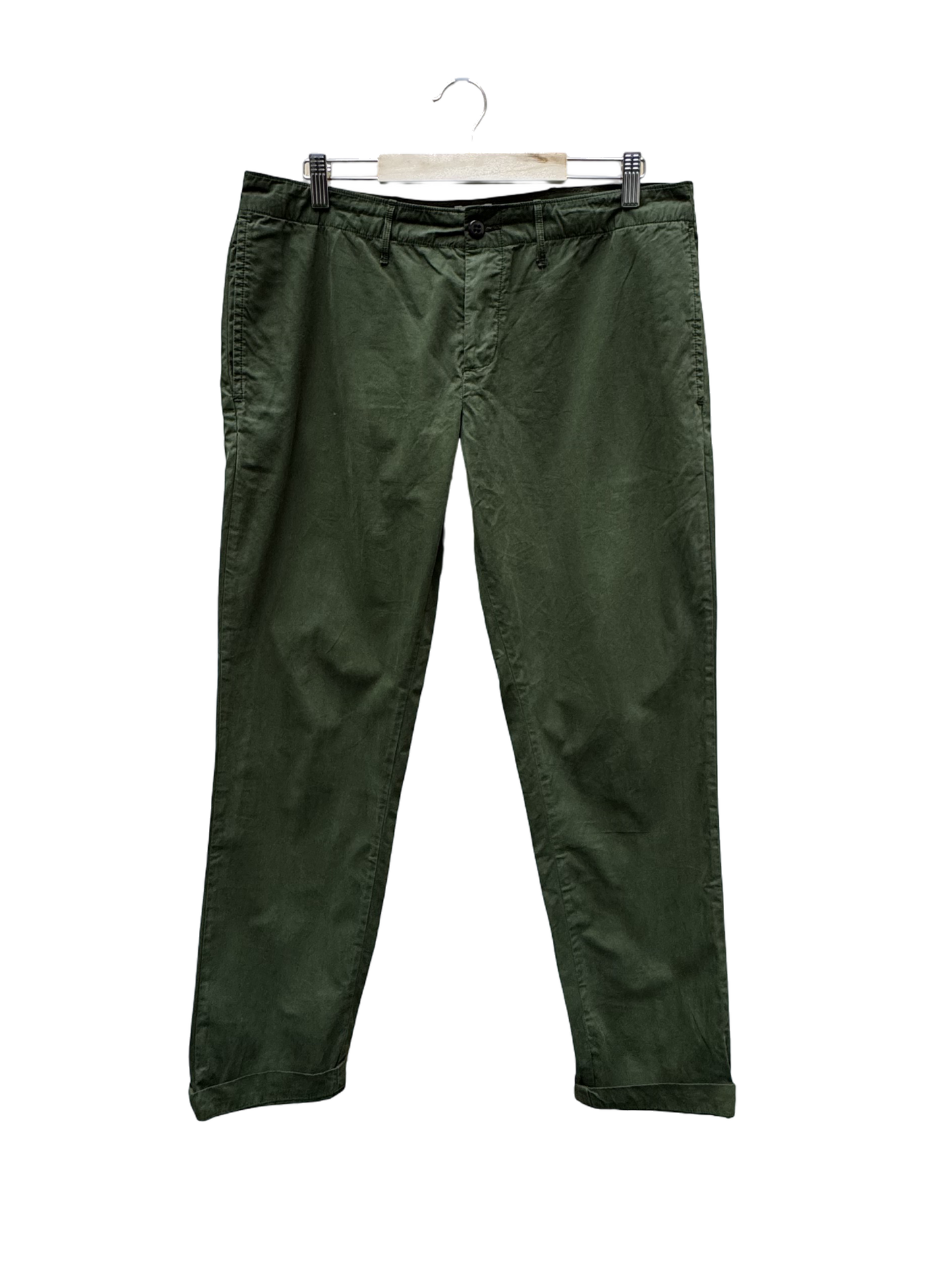 Pantalon Vert Olive Taille 3/L Bellerose Seconde main CoClo Femmes