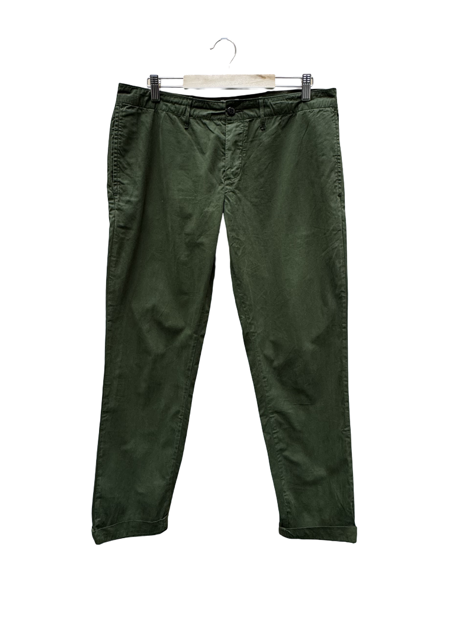 Pantalon Vert Olive Taille 3/L Bellerose Seconde main CoClo Femmes