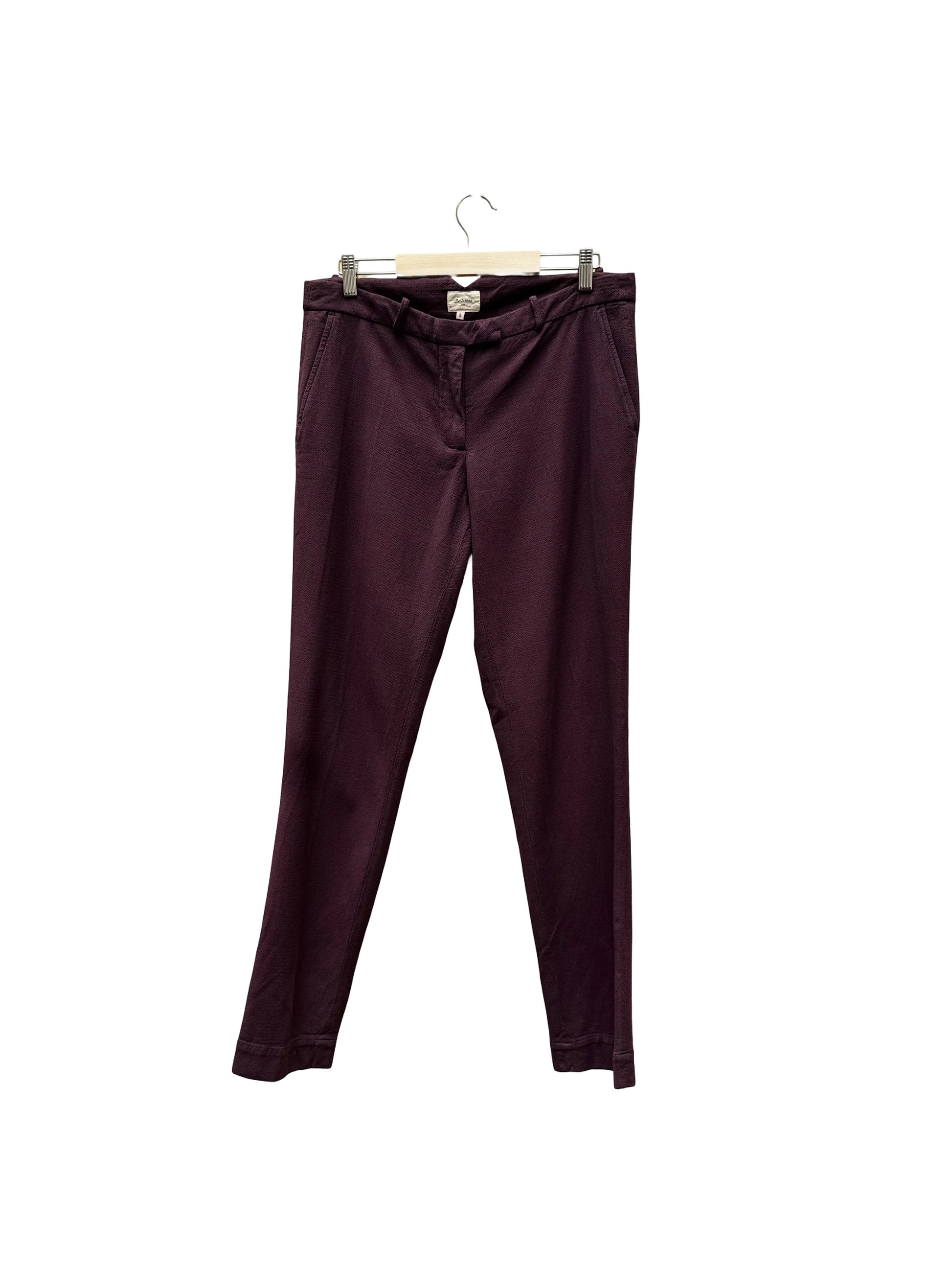 Pantalon aubergine Taille 3/L seconde main femme