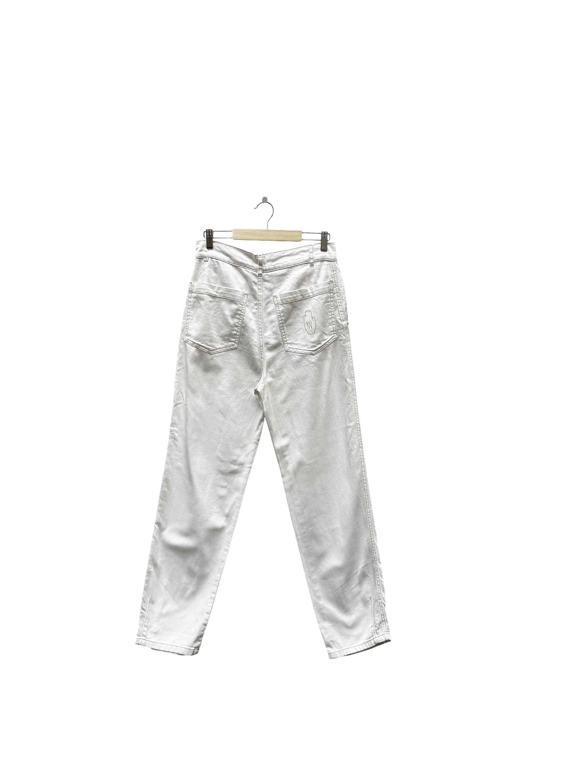 Pantalon blanc Taille S seconde main femme