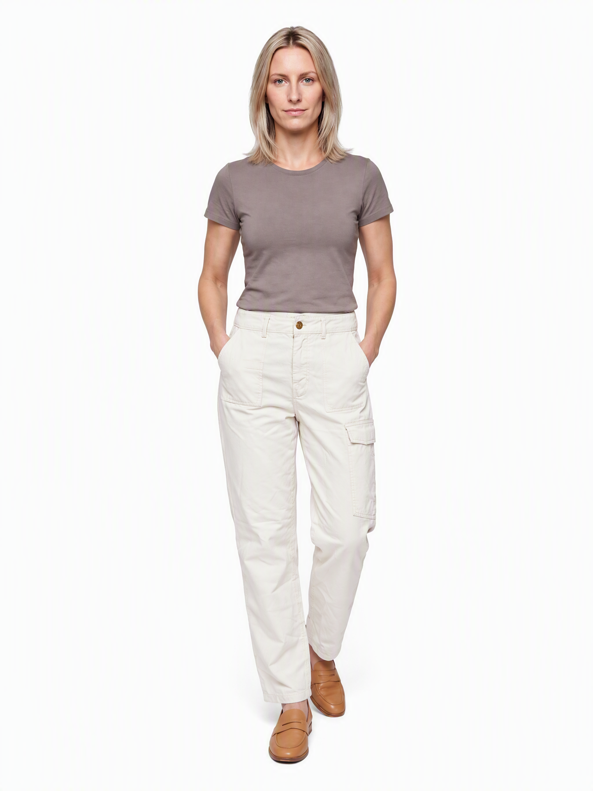 Pantalon blanc taille 38 Essentiel Antwerp Seconde main CoClo femmes