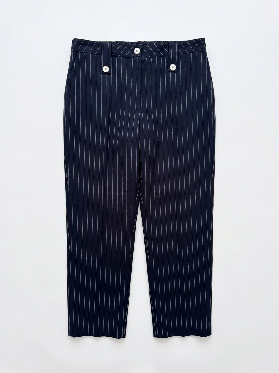 Pantalon bleu raye taille 36 Dona Dura Seconde main CoClo Femmes