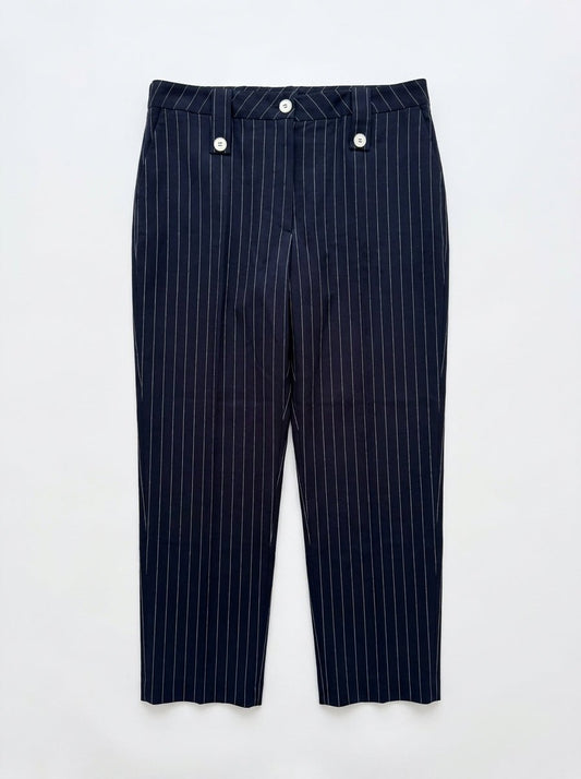 Pantalon bleu raye taille 36 Dona Dura Seconde main CoClo Femmes