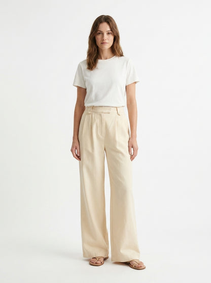 Pantalon ecru Sezane taille 40 Seconde main CoClo femmes