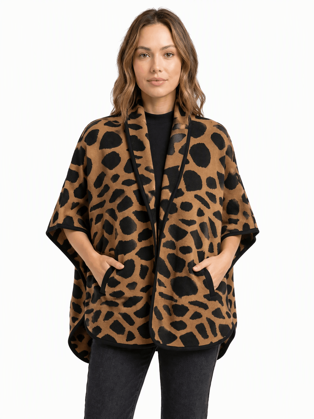 Poncho imprime taille 36 Dona Dura Seconde main CoClo Femmes