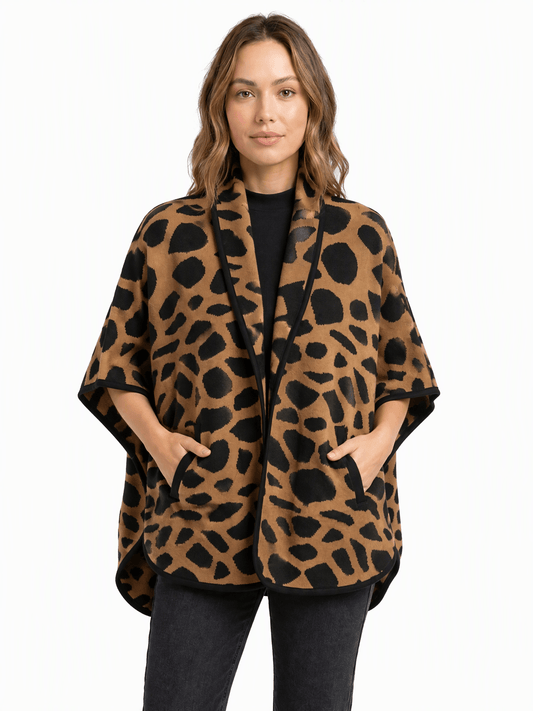 Poncho imprime taille 36 Dona Dura Seconde main CoClo Femmes