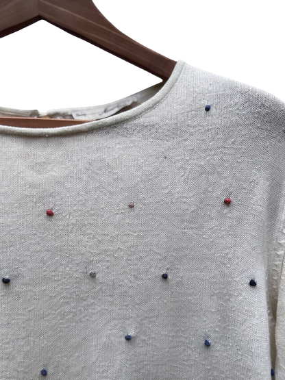 Pull Blanc Taille S Komono London CoClo Seconde main Femmes