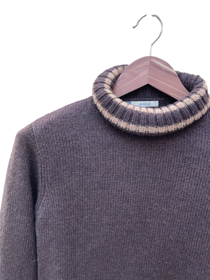 Pull marron - Taille M Aigle CoClo seconde main femmes