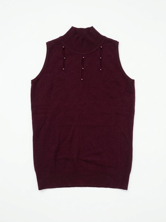 Pull sans manche Bordeaux Taille 36 Dona Dura Seconde main CoClo Femmes