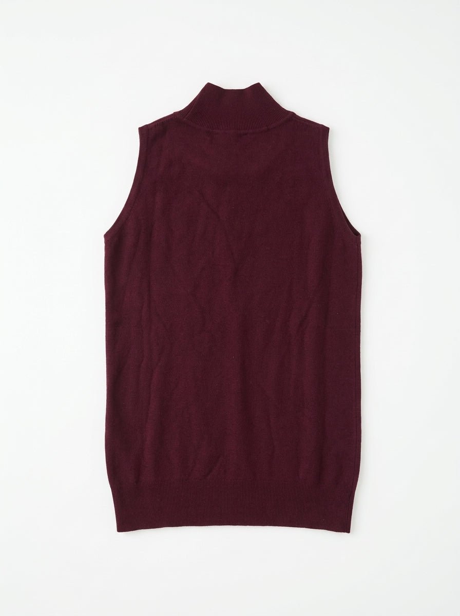 Pull sans manche Bordeaux Taille 36 Dona Dura Seconde main CoClo Femmes