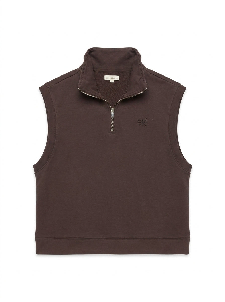 Pull sans manche marron Esme Studios taille M seconde main CoClo femmes