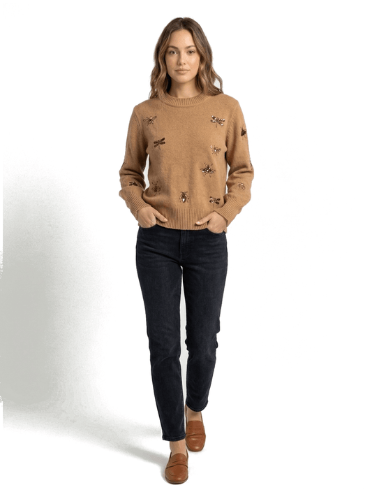 Pull taille 36 beige imprime Dona Dura Seconde main CoClo Femmes