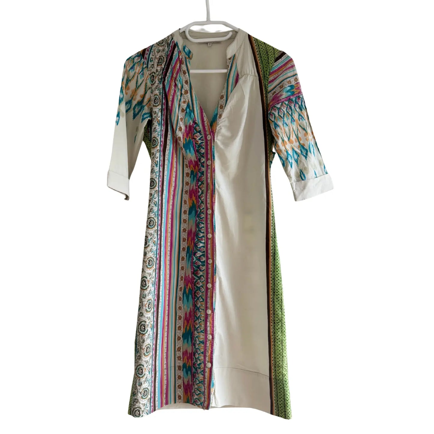 Robe beige à motif - Taille 1/36 Maje