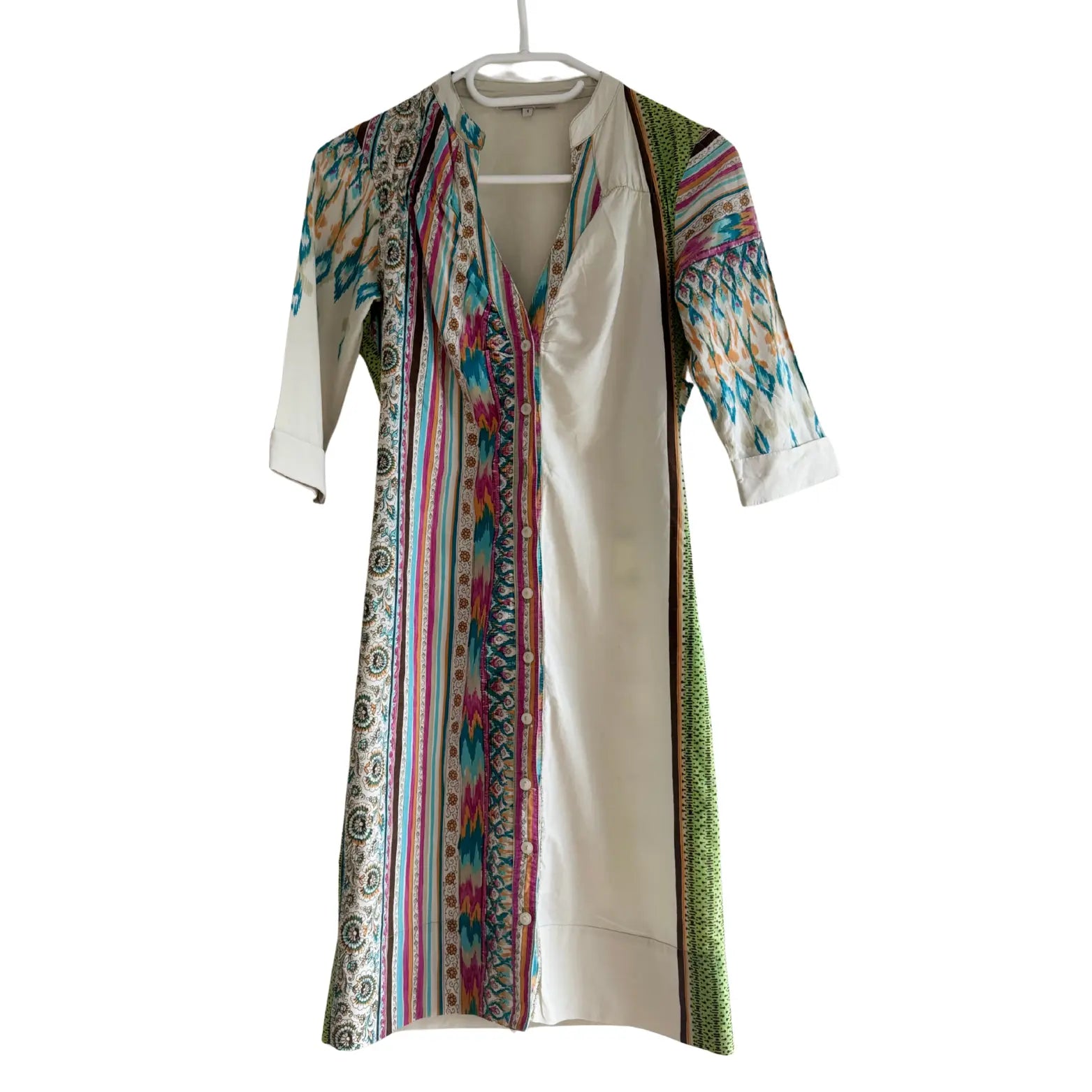 Robe beige à motif - Taille 1/36 Maje