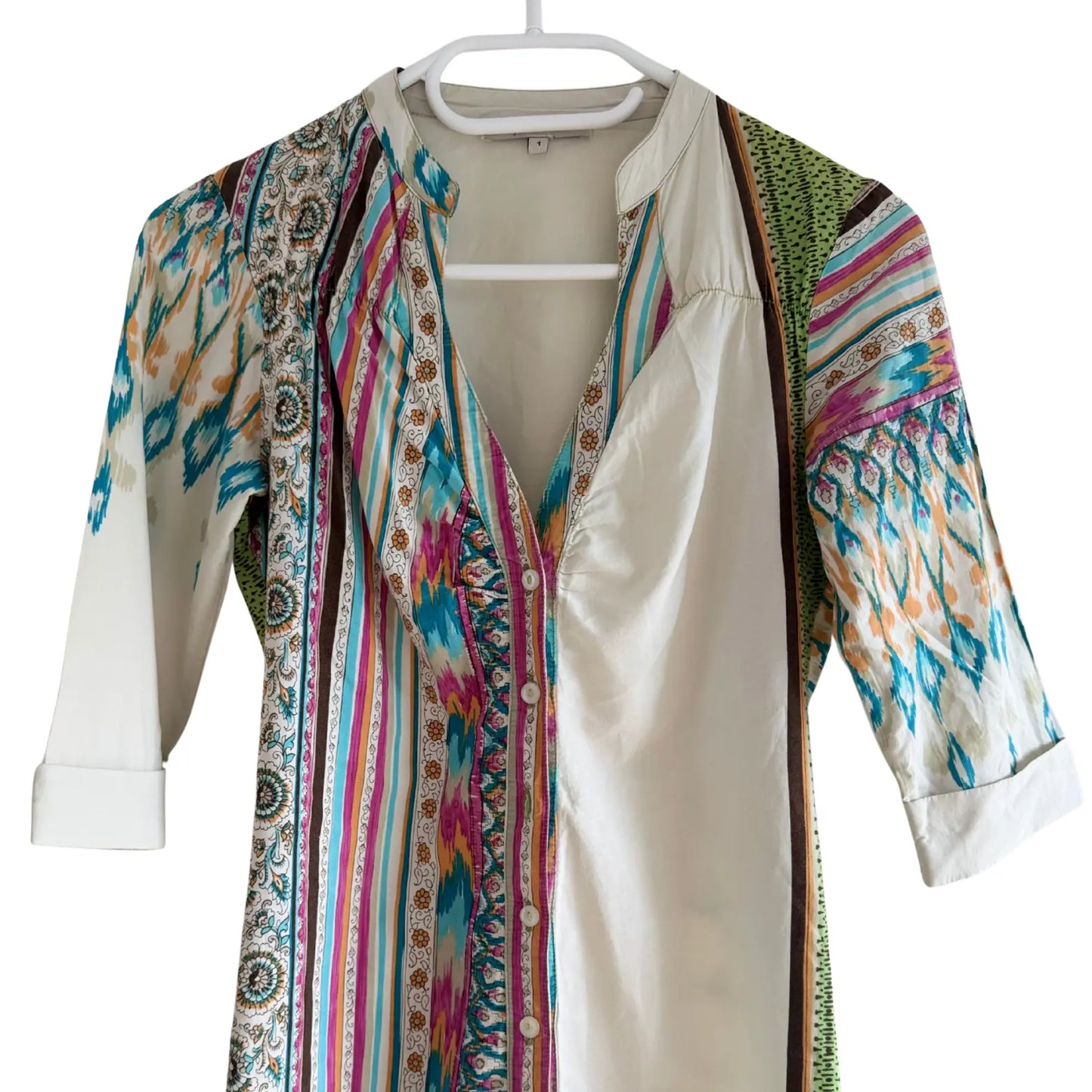 Robe beige à motif - Taille 1/36 Maje