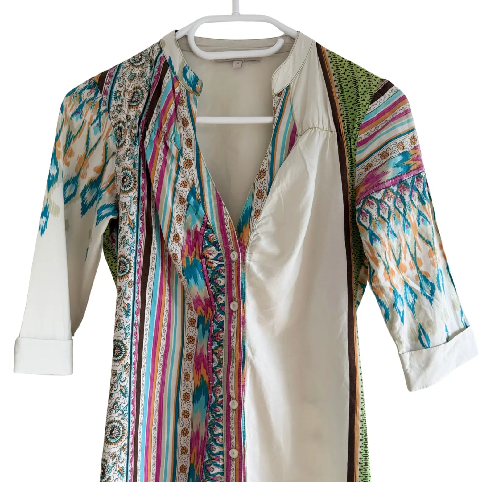 Robe beige à motif - Taille 1/36 Maje