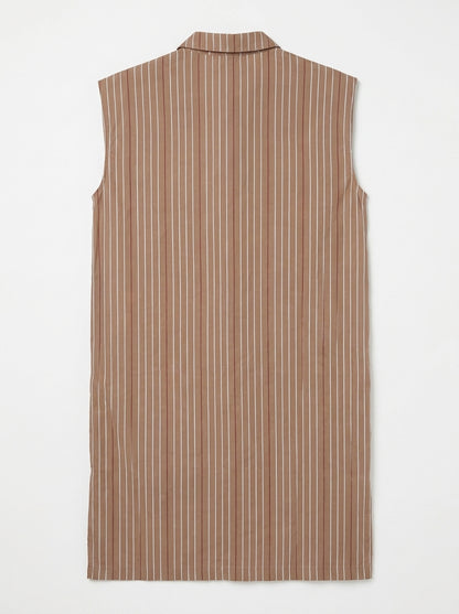 Robe beige rayure Esme Studios taille M/L Seconde main CoClo Femmes
