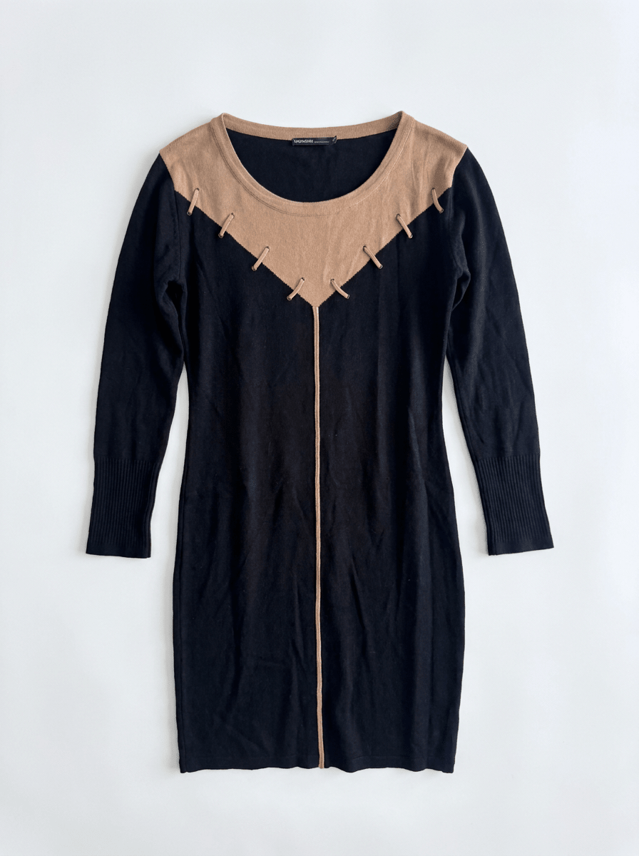 Robe noir et beige taille 36 Seconde main CoClo Femmes