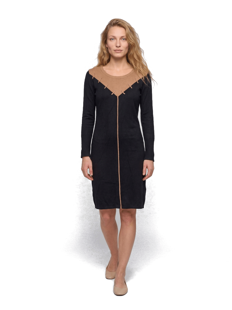 Robe noir et beige taille 36 Seconde main CoClo Femmes