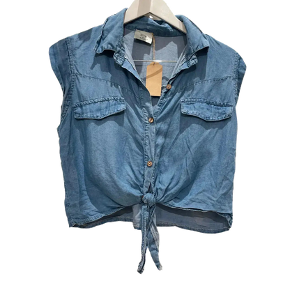 T-shirt Bleu Denim Taille S Tierra di Siena CoClo Seconde main Femmes
